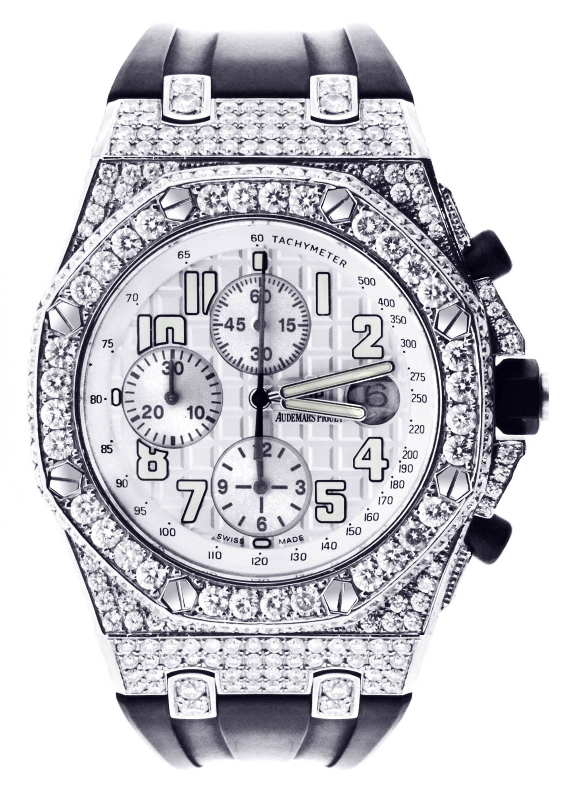 Luxury Diamond Audemars Piguet Royal Oak Offshore Watch - 42mm Stainless Steel Men's Chronograph | Perfect for Business Meetings, Special Occasions & Luxury Gifts