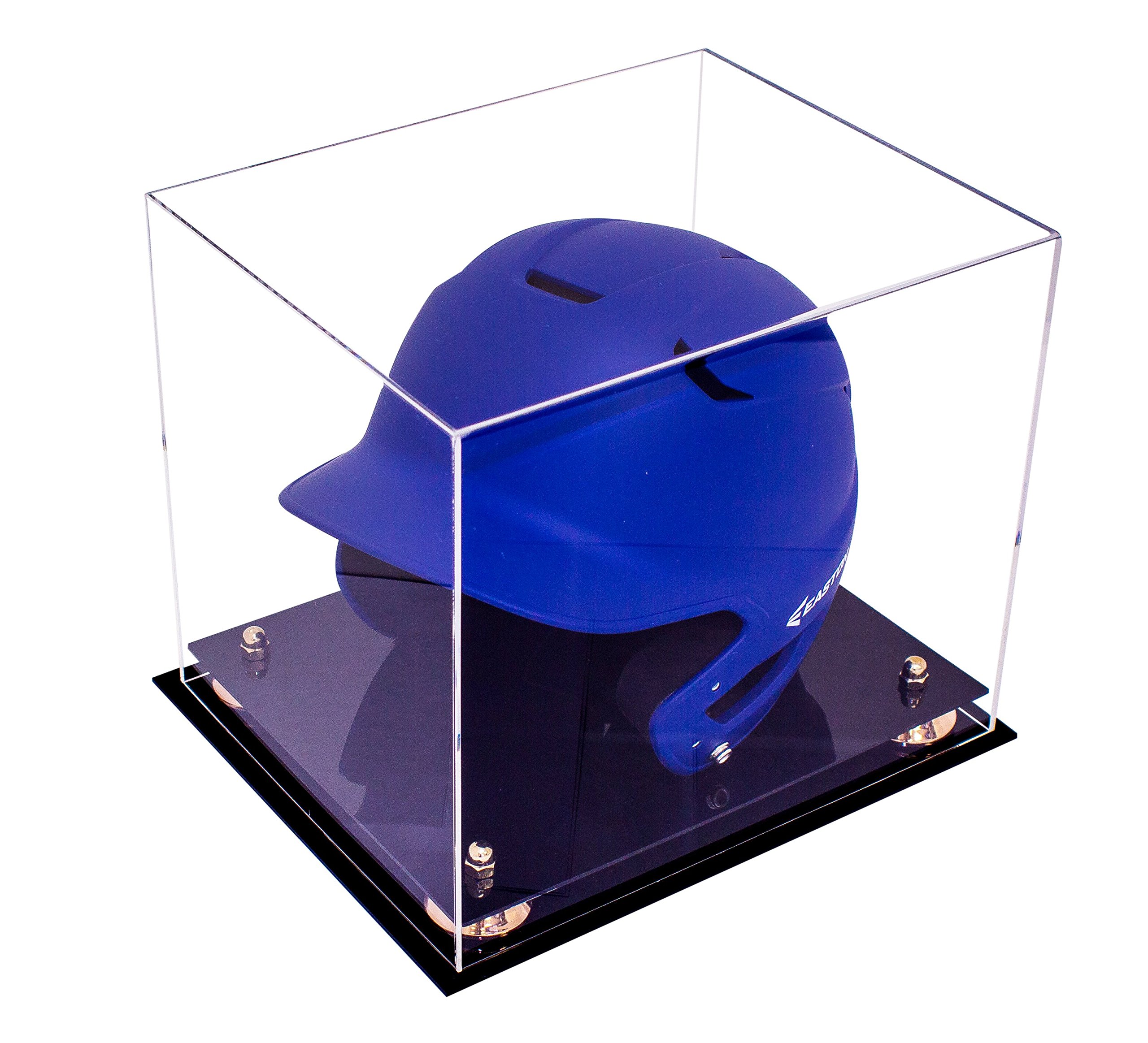 Clear Acrylic Baseball Batting Helmet Display Case - UV Protection Showcase for Collectibles & Memorabilia - Perfect for Home, Office, or Sports Bar Decor