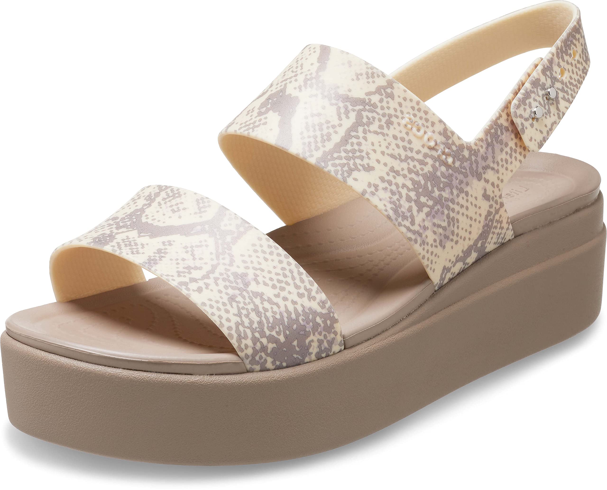 Crocs Women’s Brooklyn Low Wedge Platform Sandals - Comfortable Slip-On Shoes for Casual Wear, Beach & Summer Outfits