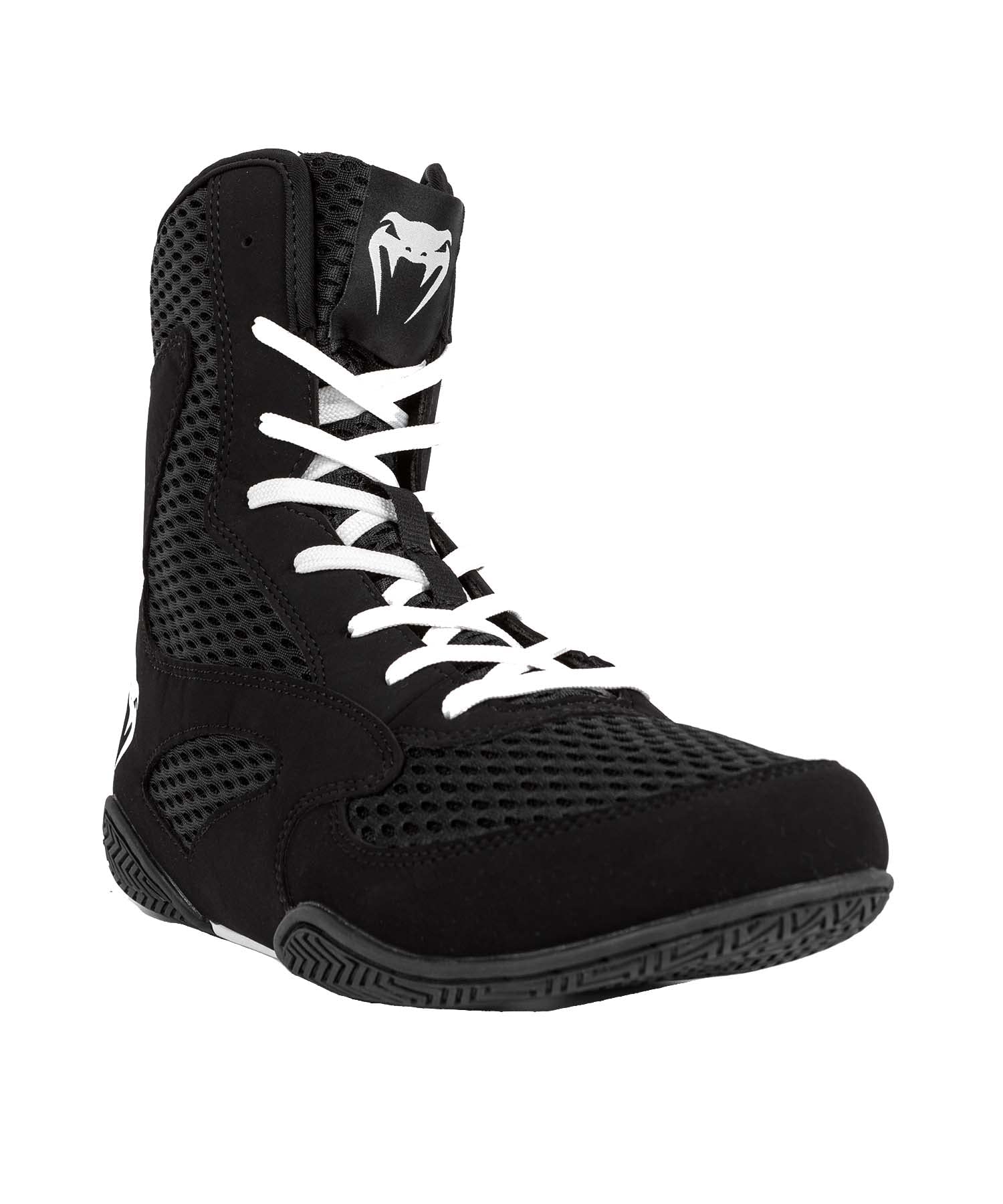 Venum Contender Boxing Shoes for Men & Women - Lightweight, Breathable & Durable MMA, Kickboxing & Training Footwear - Black/White - Perfect for Boxing Gyms, Martial Arts & Fitness Training