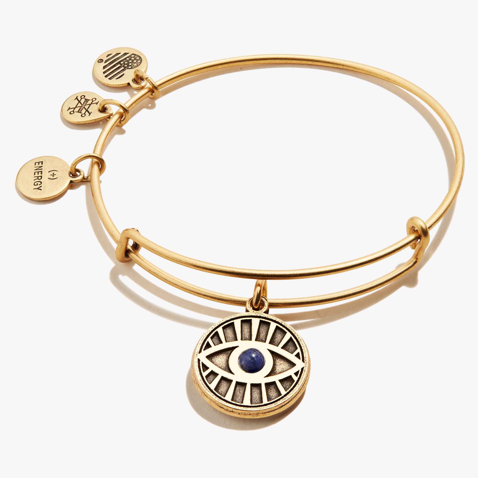 Evil Eye Sodalite Charm Bangle - Protection Bracelet for Women, Spiritual Healing Jewelry - Perfect for Meditation, Yoga & Positive Energy