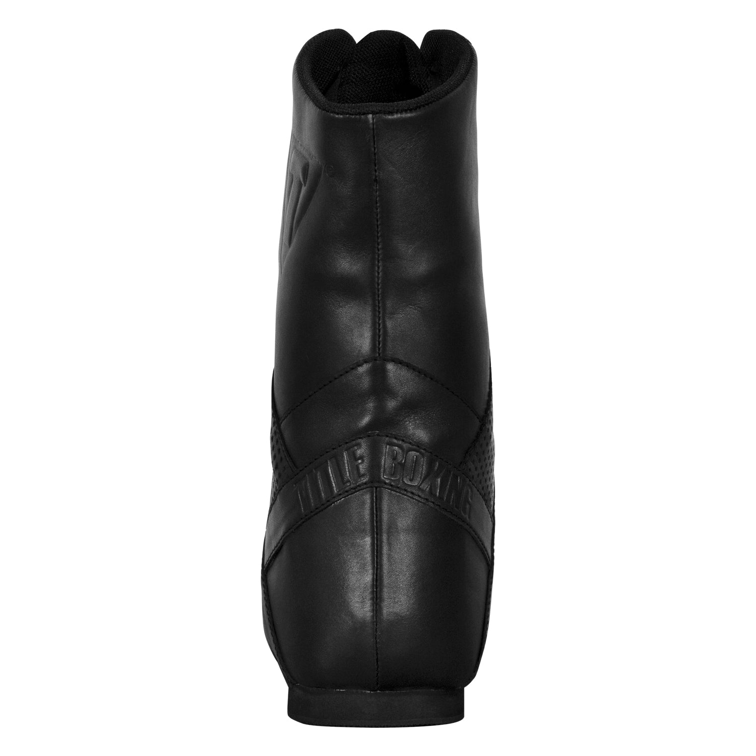 TITLE Boxing High Top Leather Boxing Shoes for Men & Women - Professional Training, Sparring & Competition - Lightweight, Durable & Comfortable for Boxing, MMA & Kickboxing