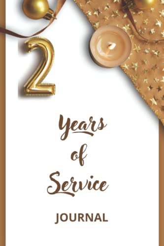 2 Year Work Anniversary Journal - Employee Appreciation Gift Notebook, 6x9 Inches 120 Pages Lined Paperback - Perfect for Milestone Celebrations, Coworker Thank You Gifts & Professional Development
