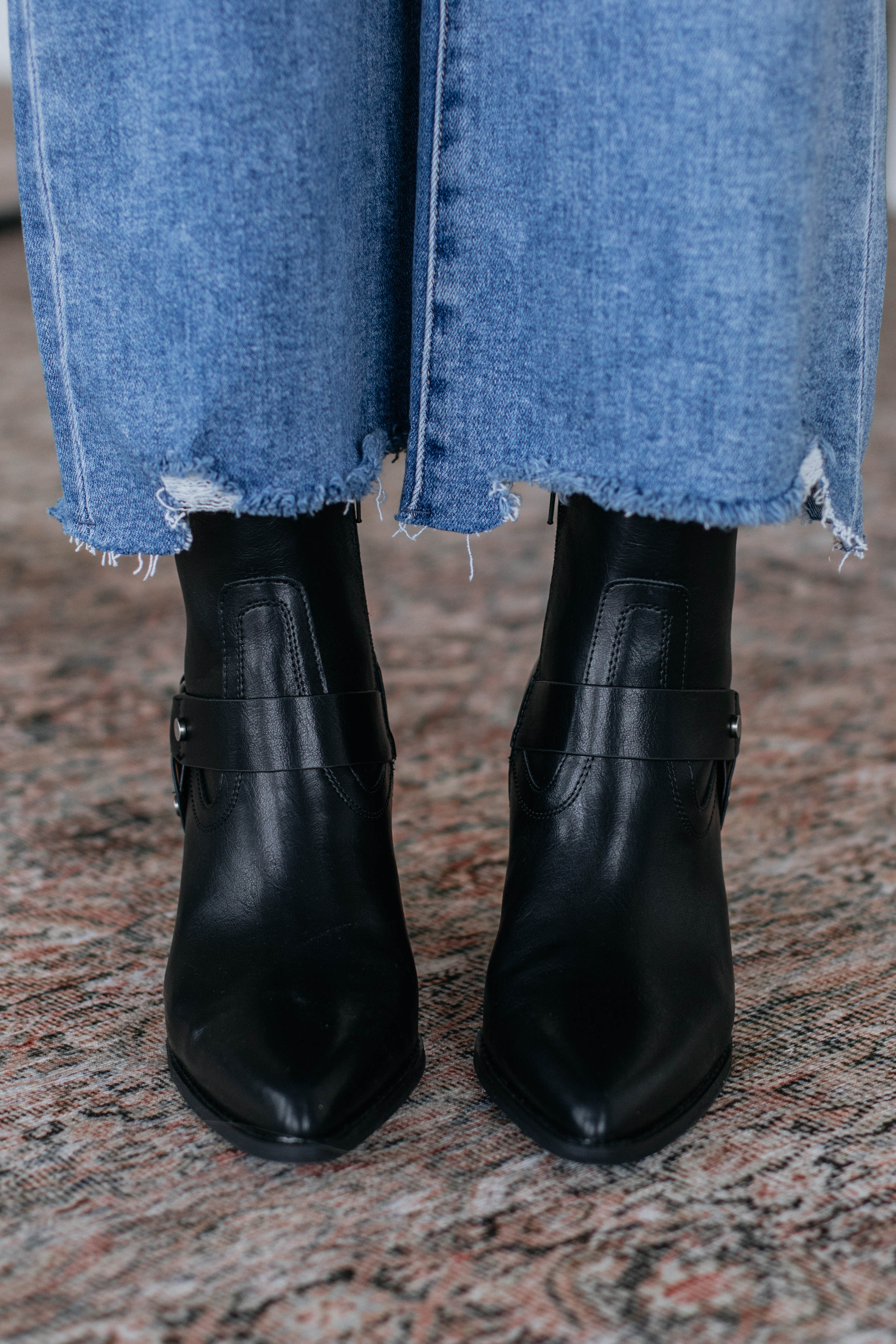 Here For A Good Time Black Boots - Stylish & Comfortable Women's Ankle Boots for Casual Outings & Night Out