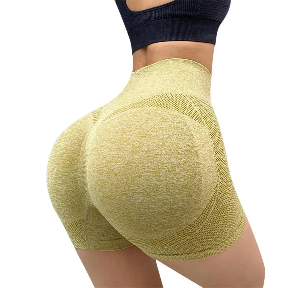 High Waist Yoga Shorts for Women - Workout Gym Shorts, Fitness Biker Shorts with Push Up Design | Perfect for Yoga, Running, Cycling & Lounge Wear
