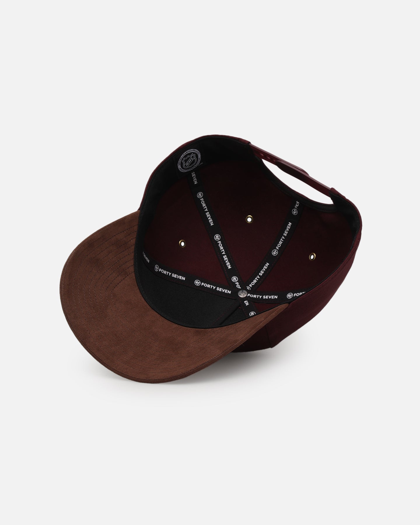 47 Brand Chicago Blackhawks 'Cherry Pie' Offside DT Snapback Cap - Dark Maroon Adjustable Hat for Men & Women - Perfect for Sports Games, Casual Wear, and Fan Collections