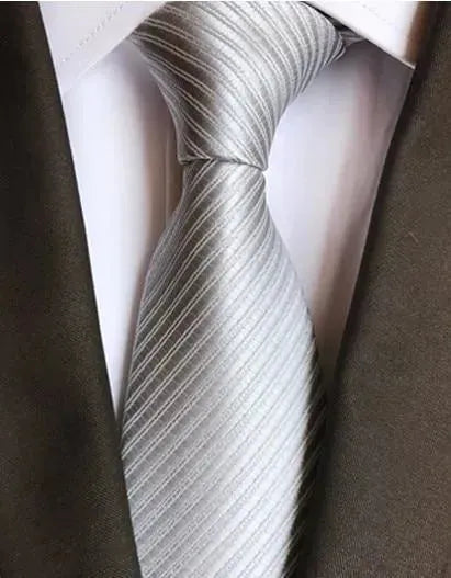 Premium Silk Necktie for Men - Classic Striped & Plaid Patterns - Perfect for Business Meetings, Weddings & Formal Occasions