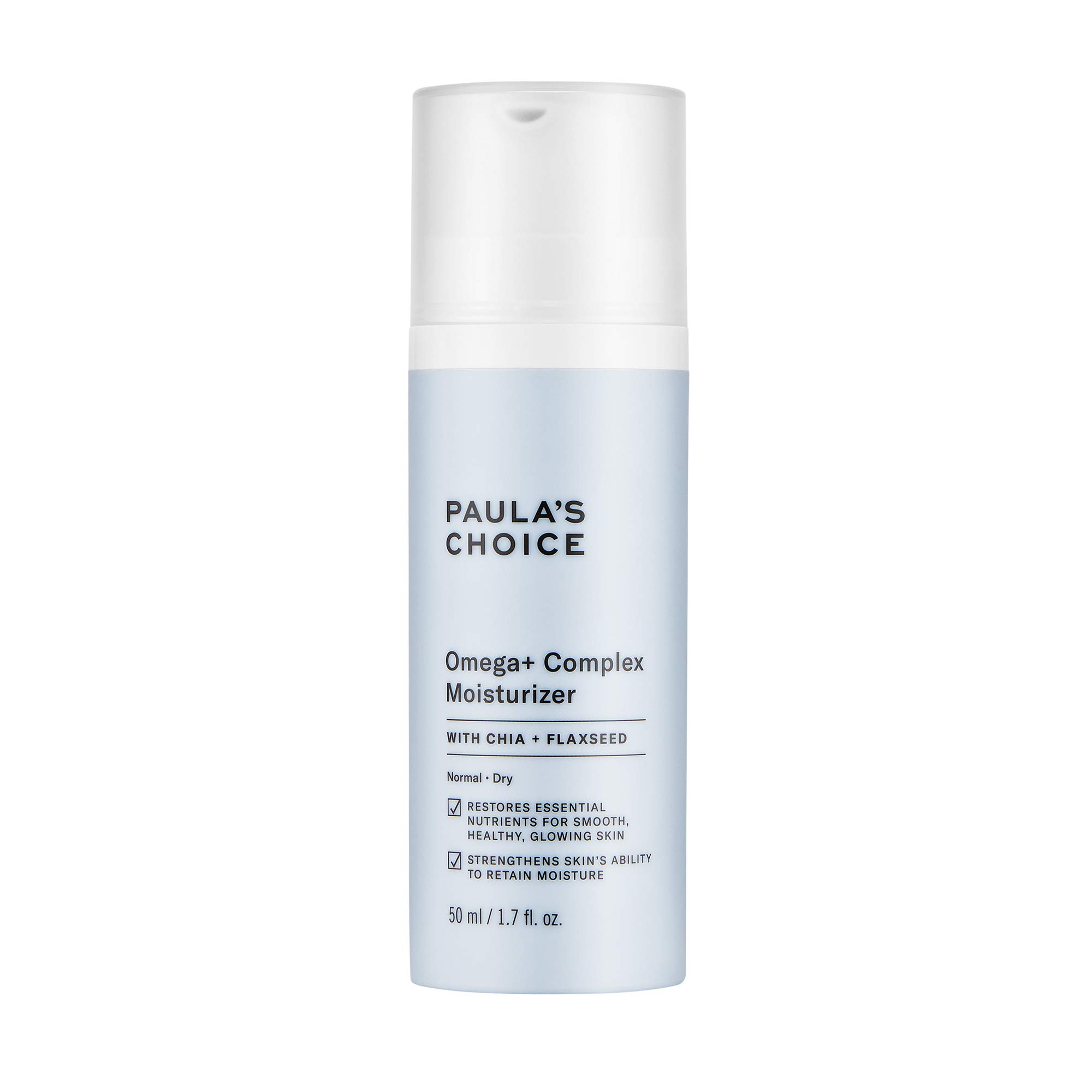 Paula's Choice Omega+ Complex Lightweight Face Moisturizer with Shea Butter & Plant Oils | Brightening Vitamin C for Dry & Sensitive Skin | Daily Hydration & Glow Booster for Day & Night Use