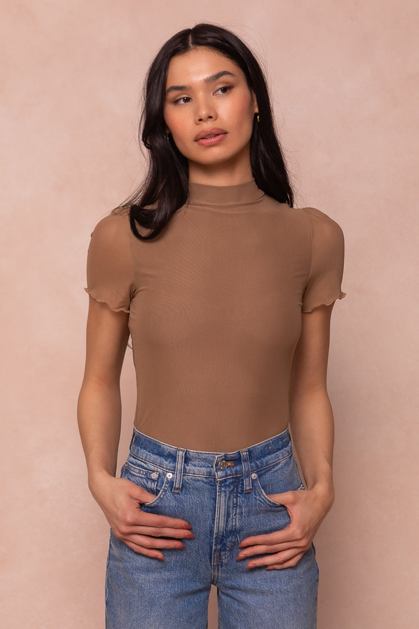 Ava Women's Casual Top in Taupe - Soft & Comfortable Blouse for Everyday Wear | Perfect for Office, Outings & Relaxing at Home