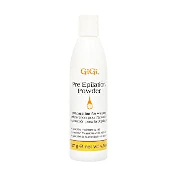 GIGI Pre-Epilation Powder for Hair Removal - Smooth Skin Before Waxing or Sugaring - Ideal for Salons & At-Home Use