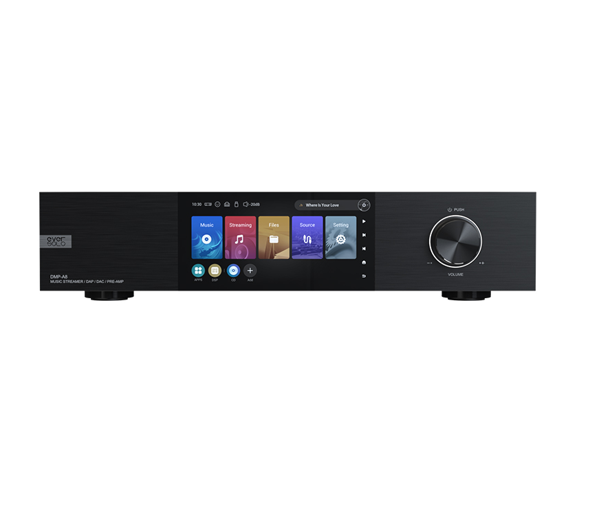 EverSolo DMP-A8 High-Resolution Wireless Music Streamer with DAC & Preamp - Perfect for Home Audio Systems and Hi-Fi Listening