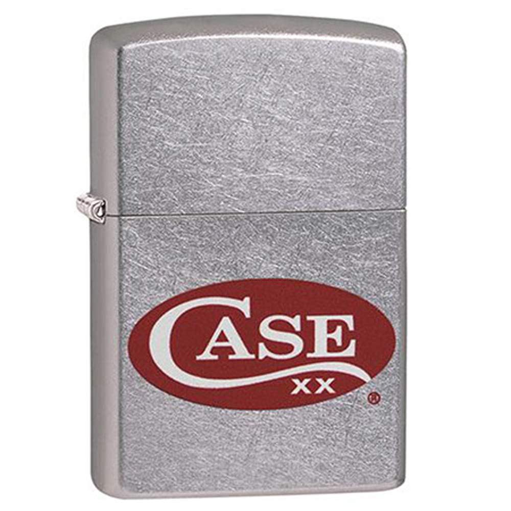 Zippo 52470 Windproof Lighter - Red Case with Logo - Perfect for Camping, Hiking & Outdoor Adventures