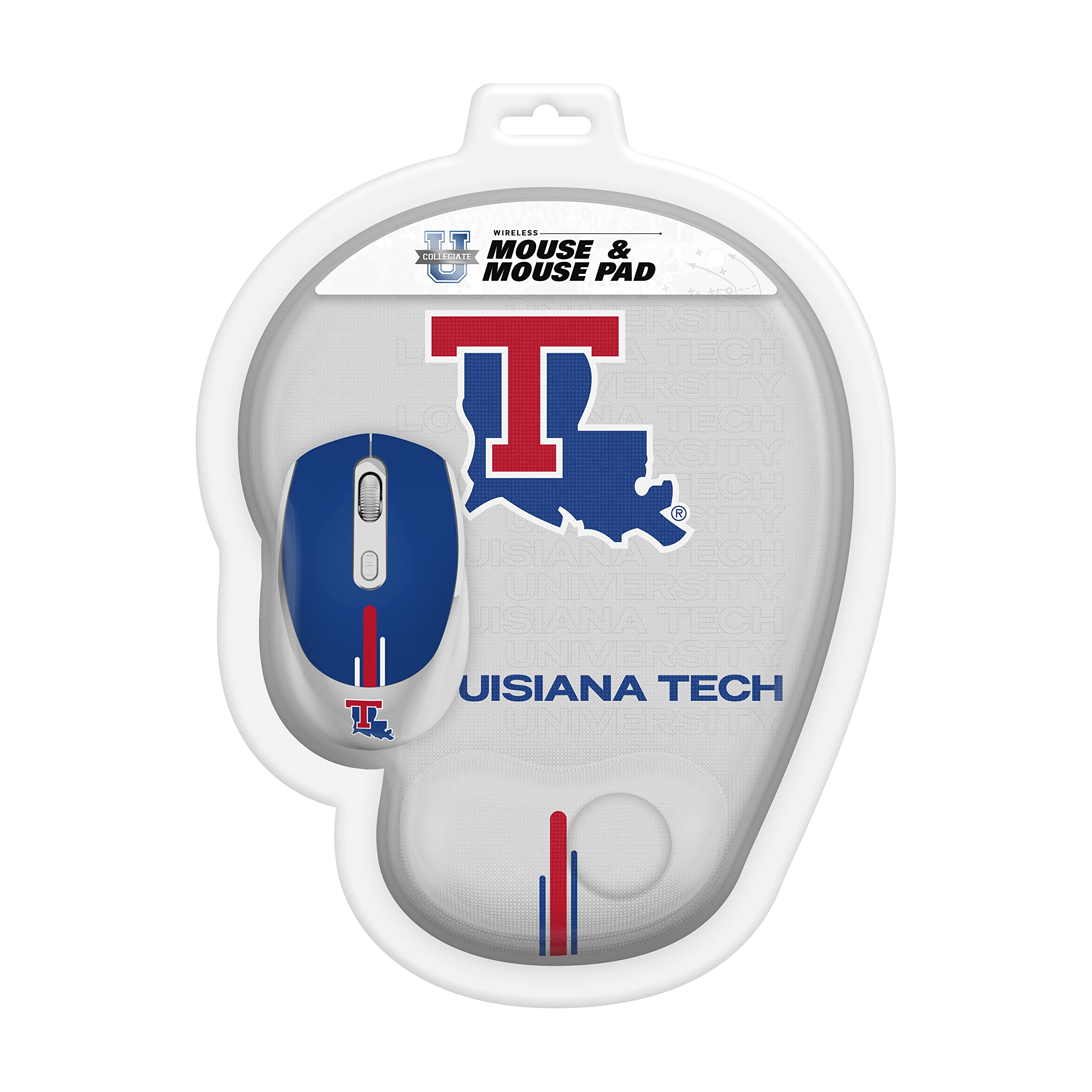 SOAR NCAA Unisex Wireless Mouse with Mouse Pad - Ergonomic Bluetooth Mouse for Laptop, PC, Mac - Perfect for Gaming, Office Work & College Students (Team Colors Available)