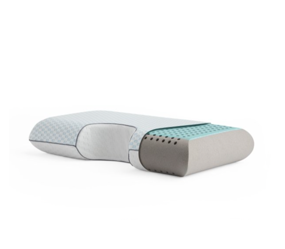 Malouf Bamboo Charcoal Pillow with Cooling Cover - Hypoallergenic & Breathable Pillow for Side, Back & Stomach Sleepers - Perfect for Hot Sleepers & Allergy Relief