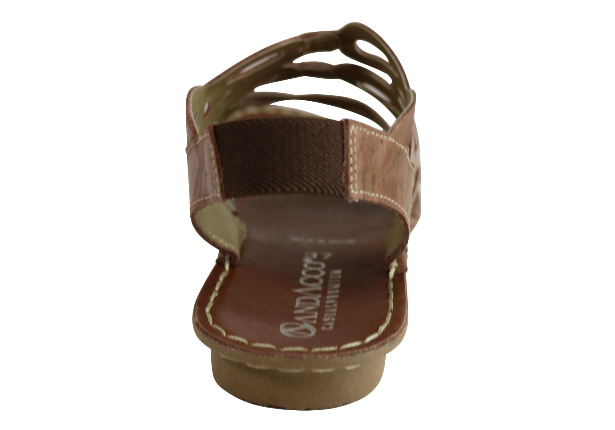 Andacco Desiree Women's Comfortable Flat Leather Sandals - Handmade in Brazil - Perfect for Beach, Vacation & Summer Outfits