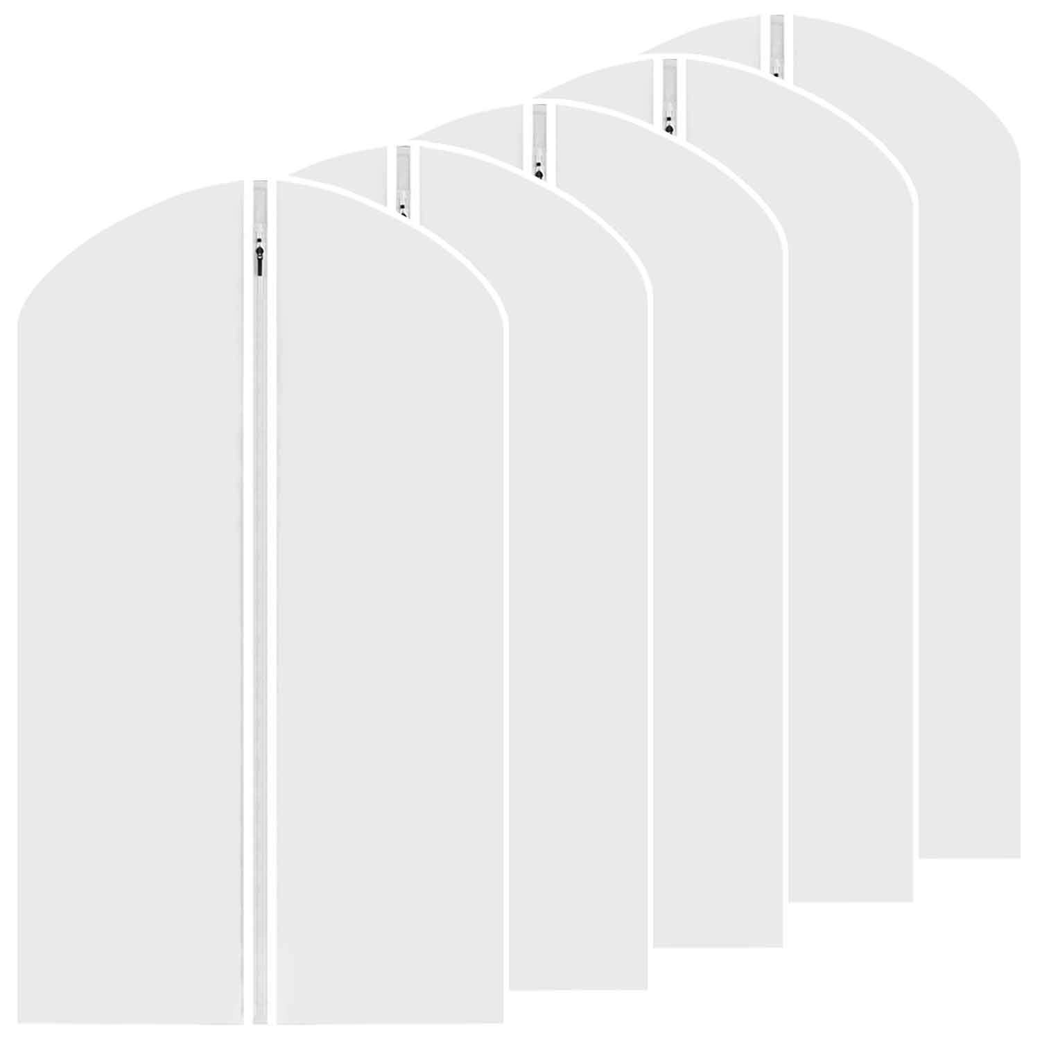 Lightweight Large Garment Bags with Zipper - Perfect for Closet Storage & Travel - M MOACC Hanging Clothes Protector for Suits, Dresses & Coats