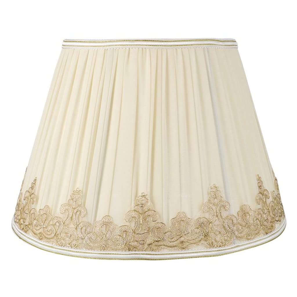 WSSBK 1pc Elegant Lace Lampshade Cover - 33x23cm Bedside Lamp Shade for Home Decor, Living Room & Bedroom Lighting Accessory (As Shown Color)
