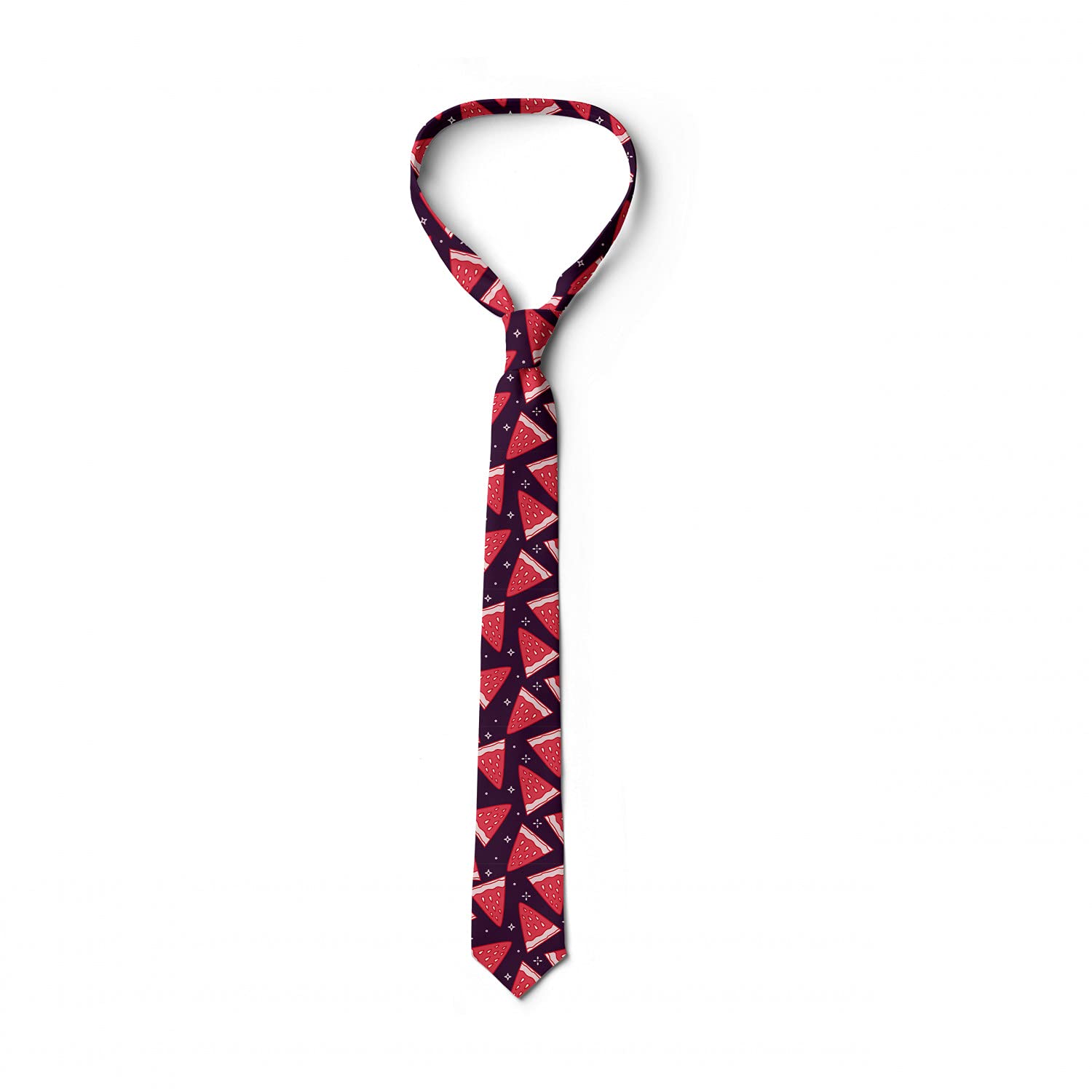 Ambesonne Watermelon Print Necktie - 3.7