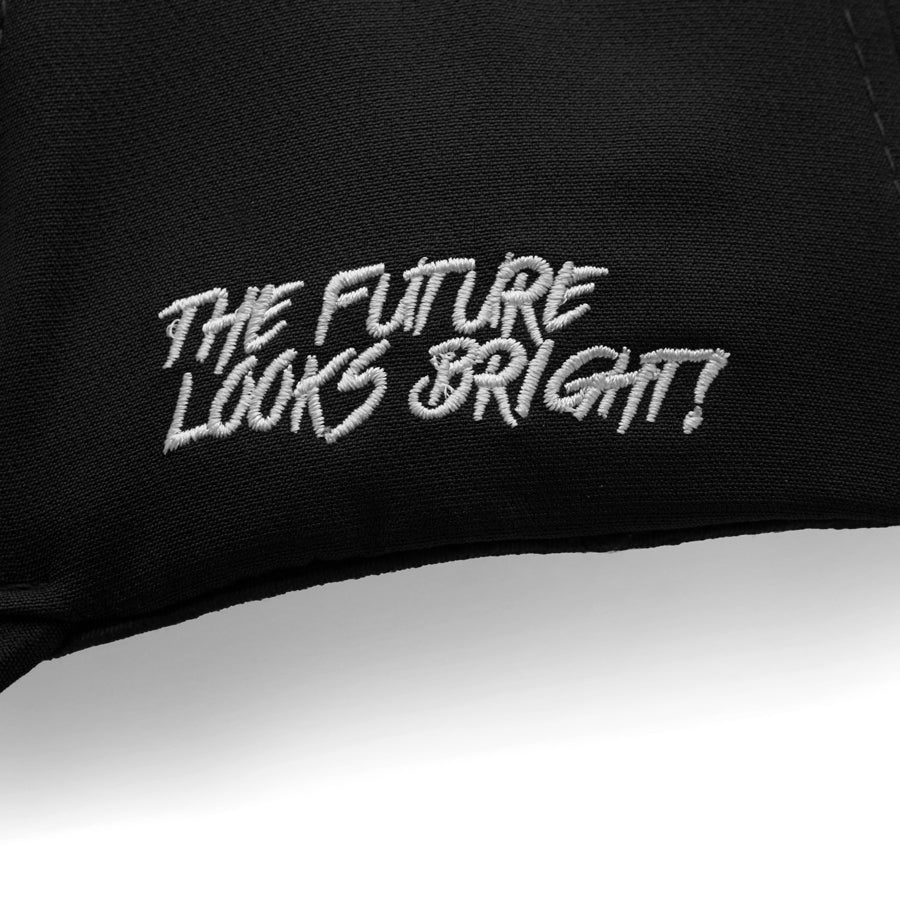 VT Shield Logo Future Looks Bright Black & White Snapback Hat - Stylish Unisex Baseball Cap for Men & Women - Perfect for Sports, Outdoor Activities & Casual Wear