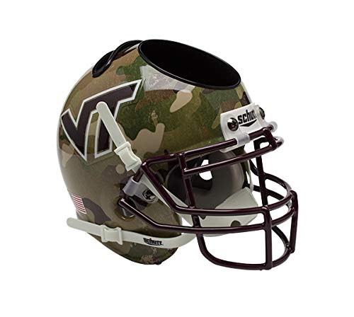 Schutt NCAA Virginia Tech Hokies Football Helmet Desk Caddy - Stylish College Football Decor for Office, Dorm Room & Man Cave - Perfect VT Hokies Fan Gift for Home & Game Day Display