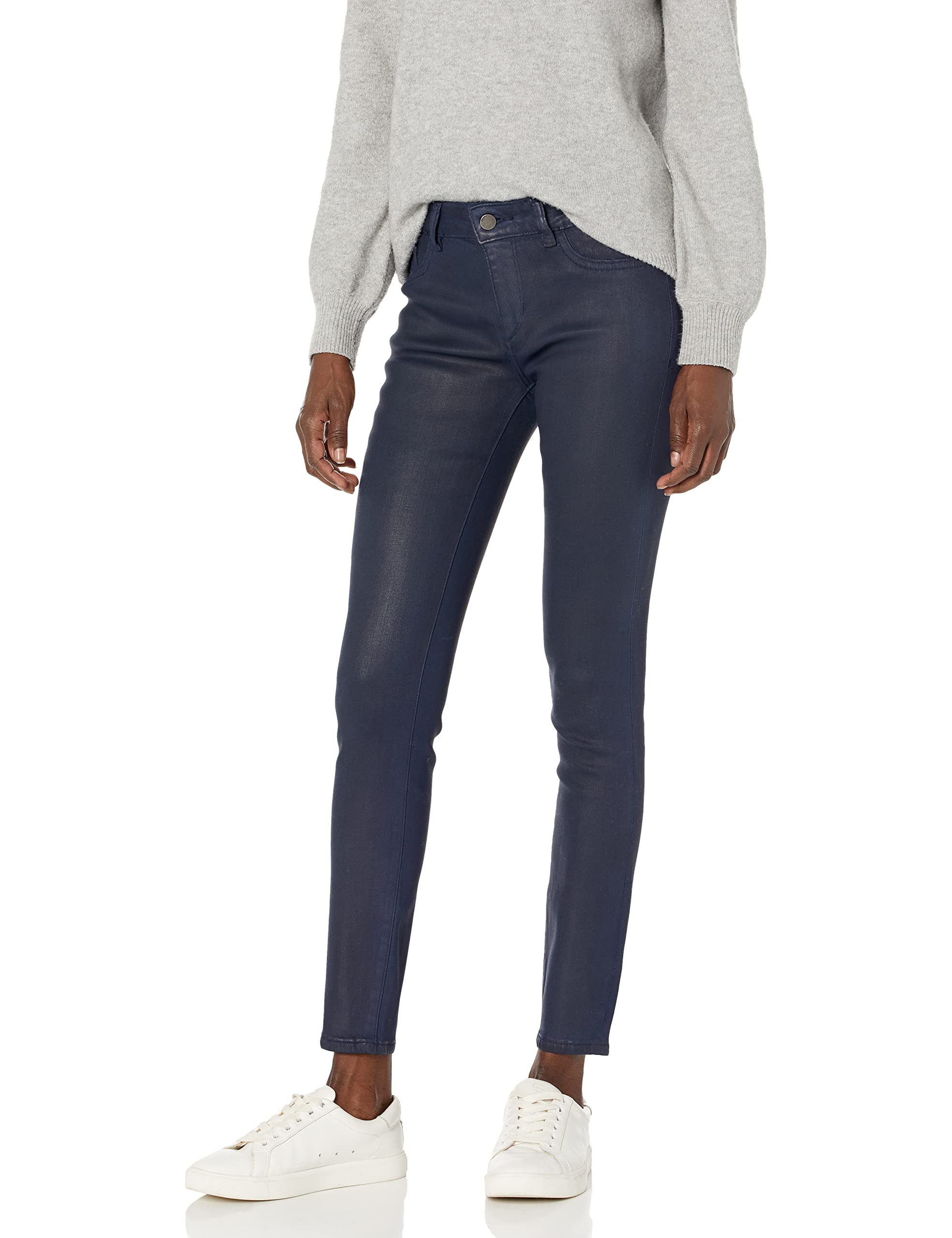 DL1961 Women's Emma Instasculpt Low Rise Skinny Jeans in Sapphire Blue - Stretch Denim for Comfort & Style | Perfect for Casual Outings & Night Out