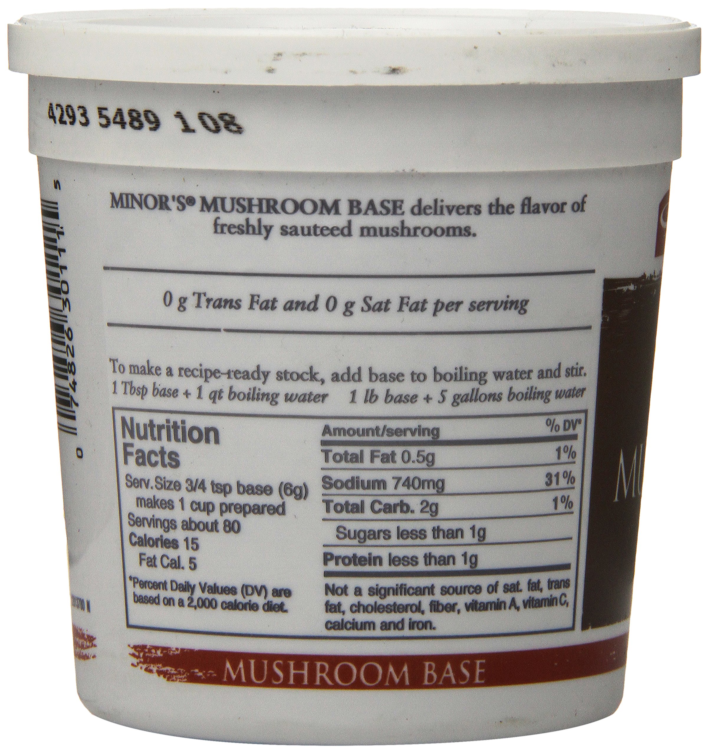 Organic Minor's Mushroom Base - Gluten Free, Vegan, Non-GMO - 16 oz (Pack of 1) - Perfect for Soups, Sauces & Gravy Making - All-Natural Flavor Enhancer