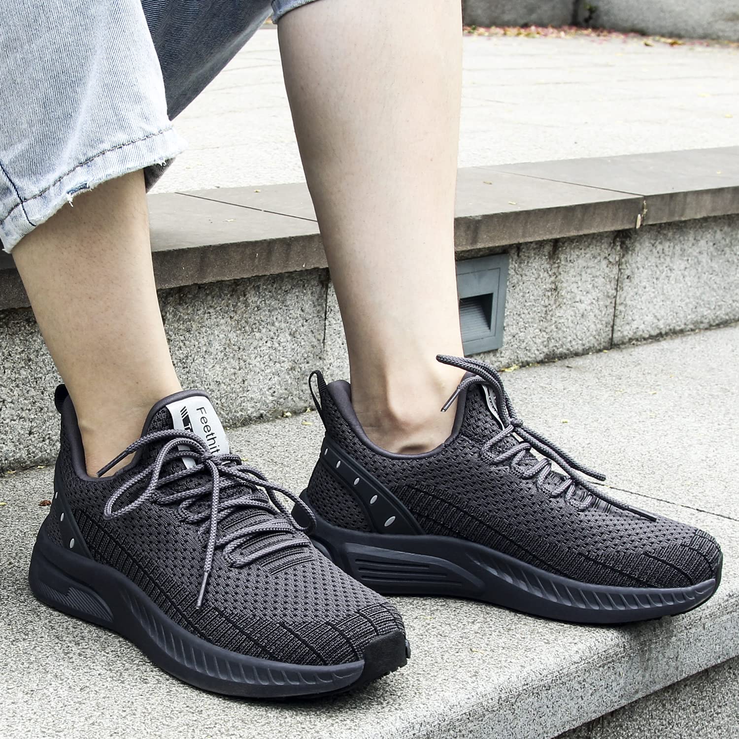 Feethit Women's Lightweight Tennis Running Shoes - Breathable Walking Sneakers for Gym, Work, Travel - Ideal for Nurses, Waitresses & Active Women | Perfect for Jogging, Nursing Shifts & Daily Wear