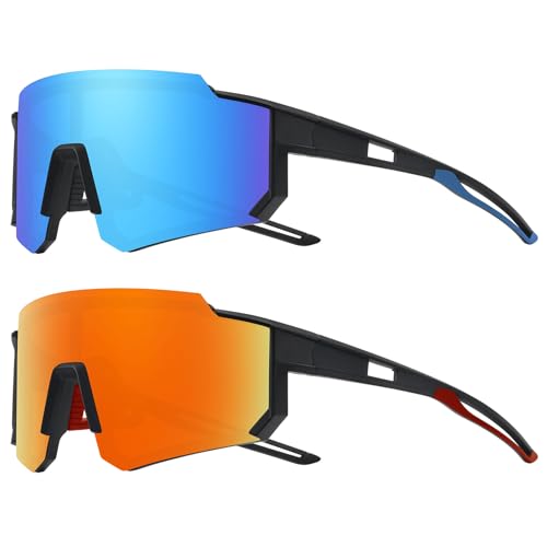 2pack Matte Black/Red+matte Black/Ice Blue