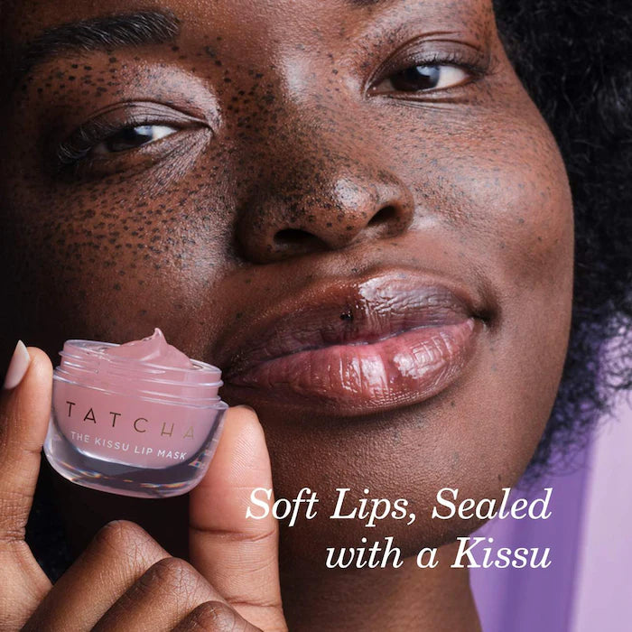 Tatcha The Kissu Lip Mask - Hydrating Overnight Lip Treatment for Dry & Chapped Lips - Perfect for Nighttime Skincare Routine & Winter Lip Care