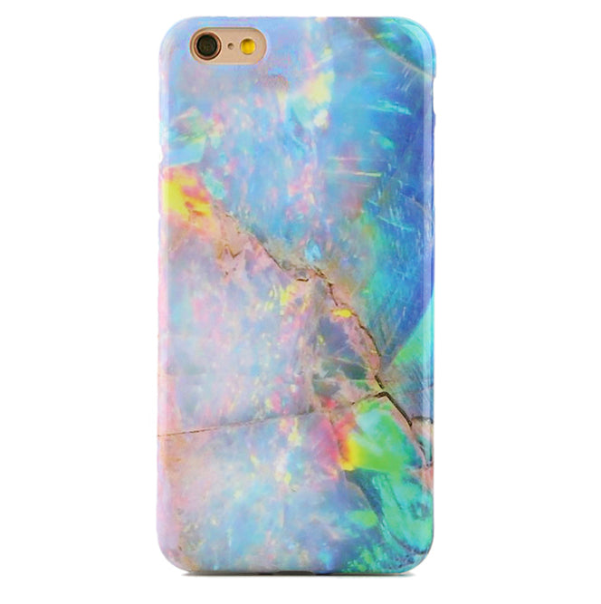 Premium Blue Opal iPhone Case - Shatterproof Protective Cover with Slim Fit Design for iPhone 13/14/15 Pro Max - Perfect for Everyday Use, Travel & Outdoor Activities