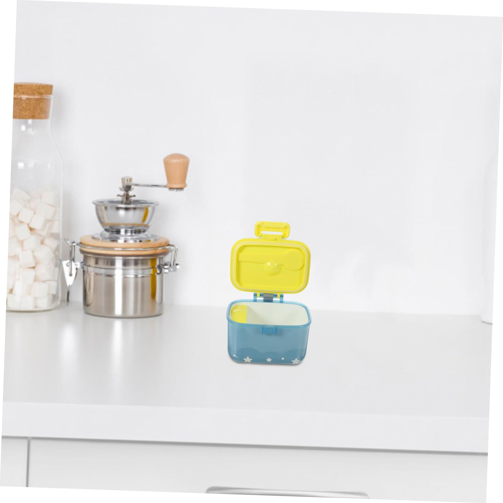 Portable Baby Formula Dispenser Container with Spoon - Travel-Friendly Milk Powder Storage for On-the-Go Feeding | BPA-Free Polypropylene Powder Box for Diaper Bags, Outings & Baby Care Essentials
