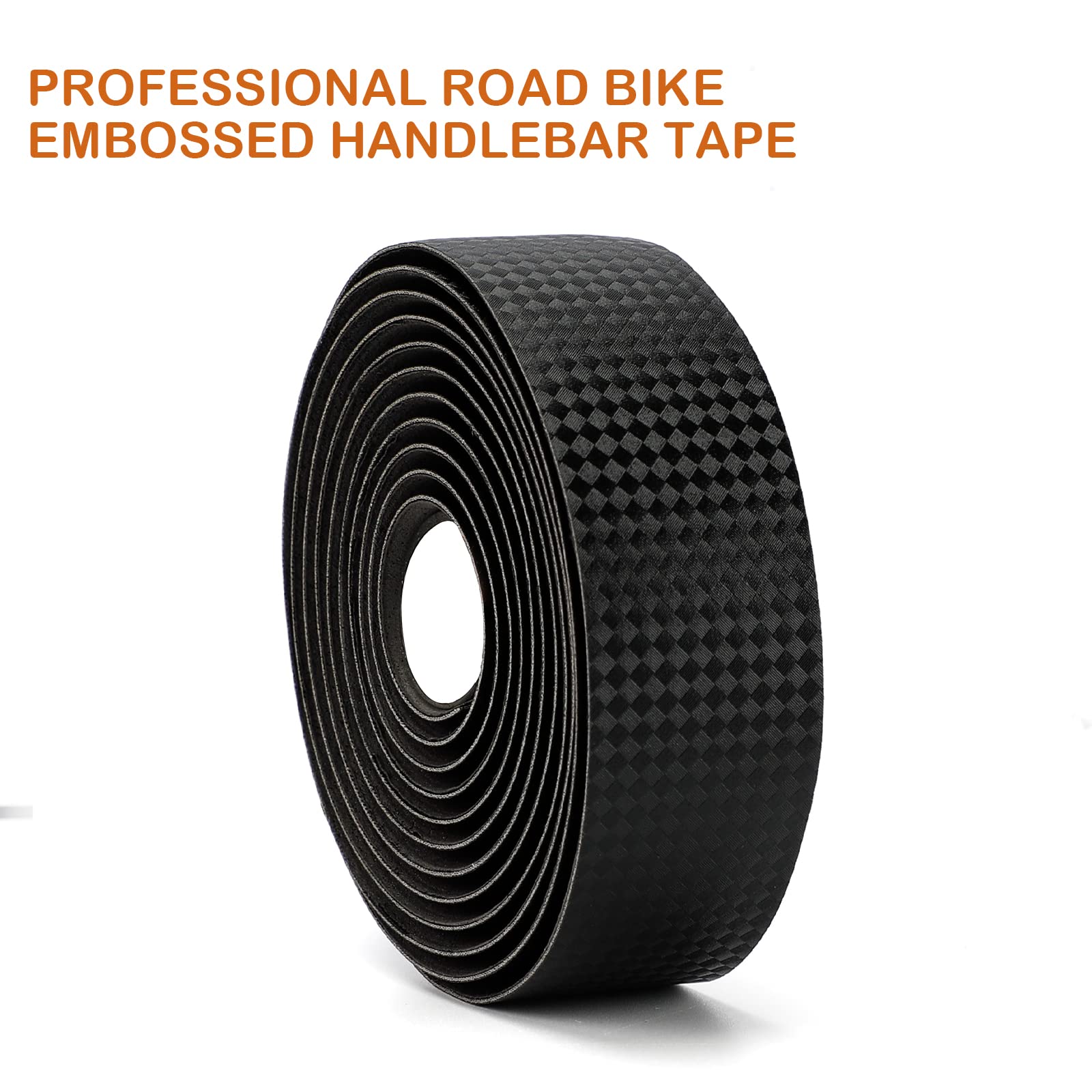 Premium Road Bike Handlebar Tape - Non-Slip, Breathable Cycling Bar Grip with 2 Bar End Plugs - Perfect for Road Bikes, Mountain Bikes & Commuting - Ideal for Long Rides, Racing & Daily Cycling Comfort