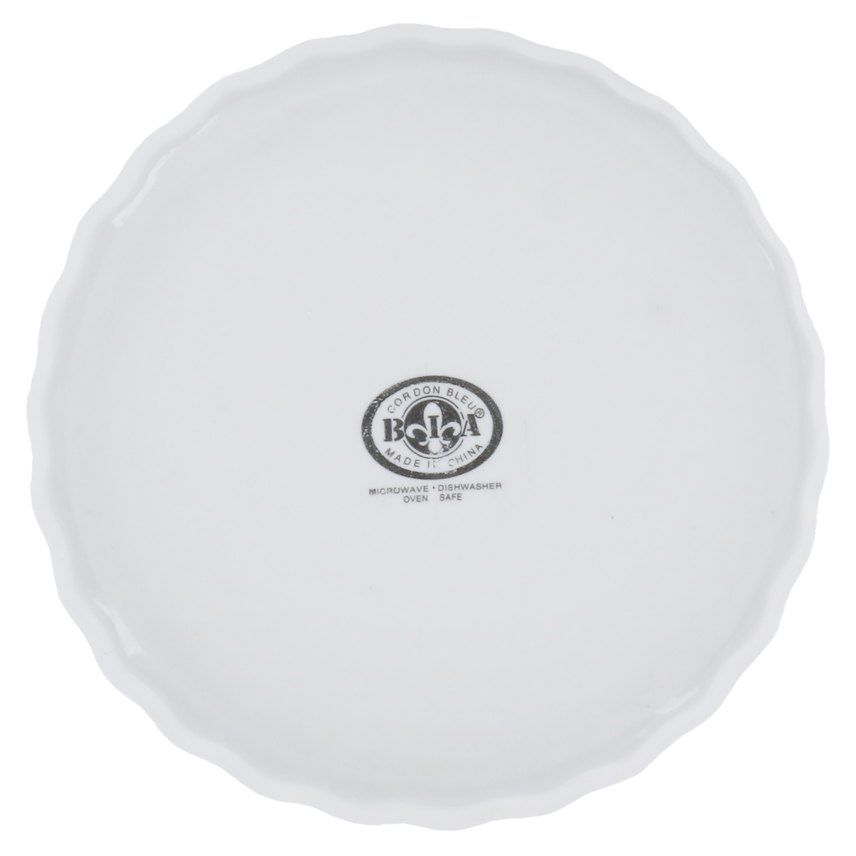 BIA Quiche & Crème Brûlée Set - 5 Round White Ceramic Baking Dishes for Perfect Desserts - Ideal for French Pastries, Home Baking & Dinner Parties