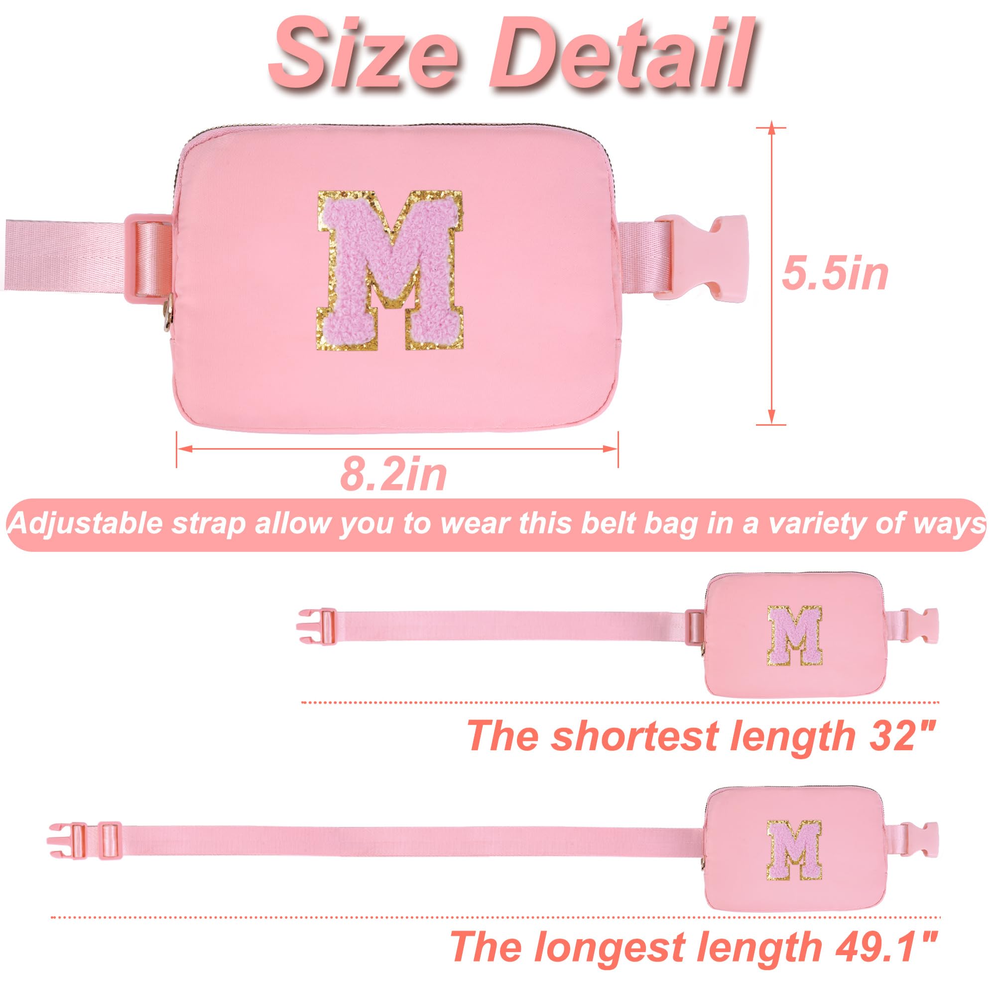 Best Dance Recital Gifts for Girls Age 8-12 - Cute Crossbody Belt Bag & Waist Pack for Kids & Teens | Perfect Dance Class Accessory & Birthday Present (Peach) | Ideal for Dance Practice, School & Travel