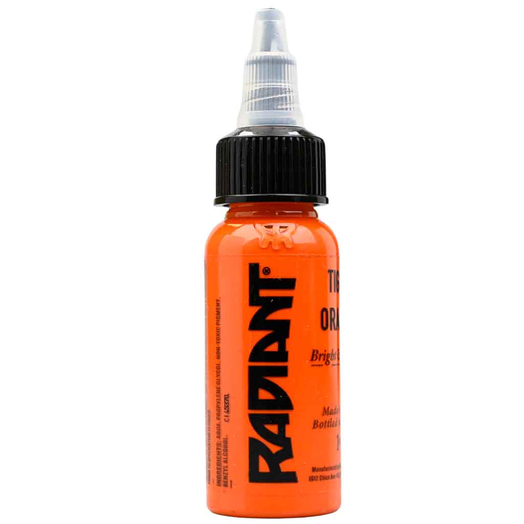 Premium Tiger Orange Radiant Ink - 1 oz Bottle for Calligraphy, Art Projects & DIY Crafts