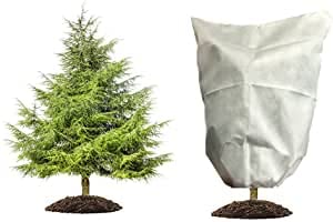 Winter Plant Cover - 80x100cm Warm Frost Protection Bag for Trees & Shrubs | Cold Weather Garden Protection for Small Plants & Outdoor Yard Use | Perfect for Winterizing Plants in Snow & Freezing Temperatures