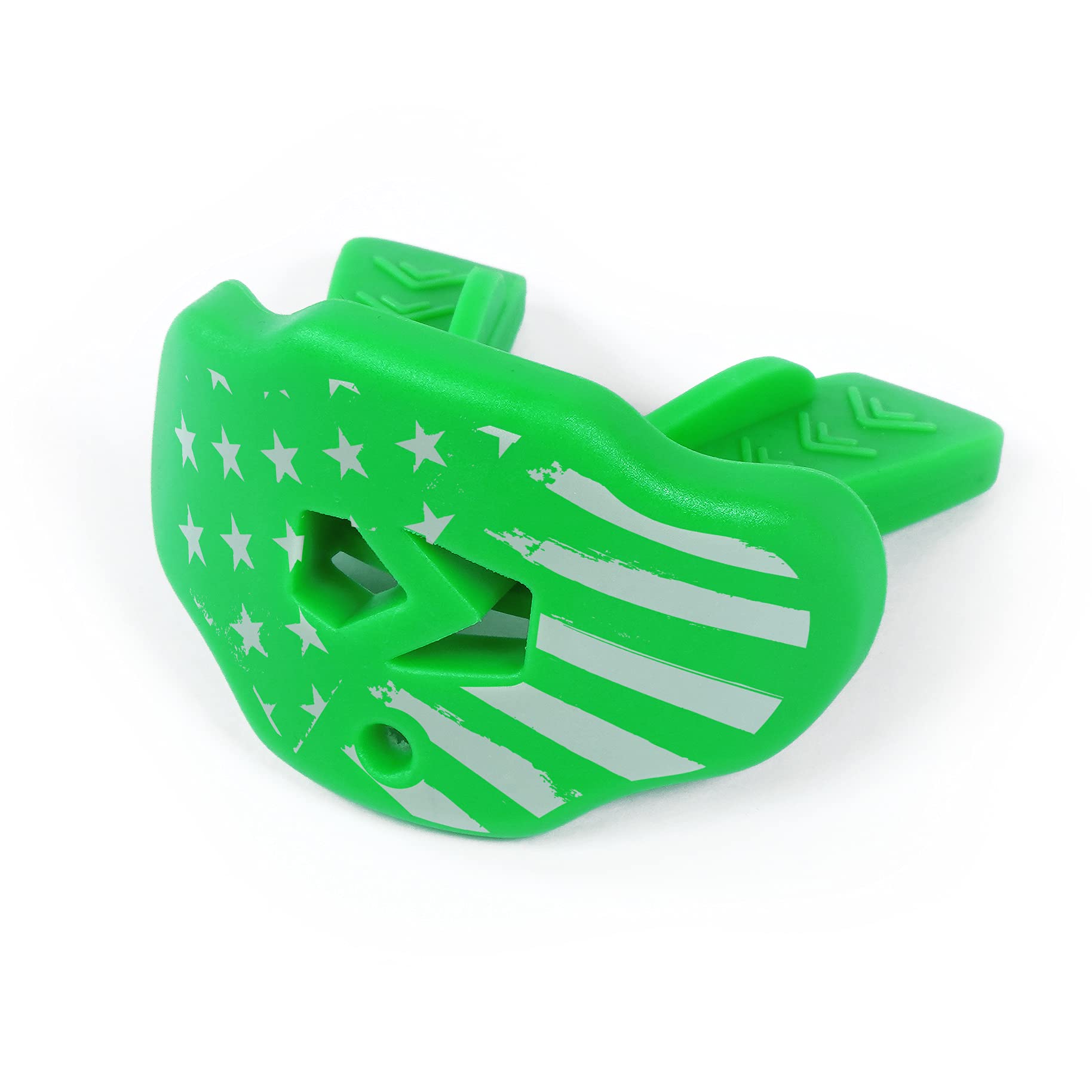 Premium Brushed USA Football Mouthguard for Youth & Adults - High-Grade Silicone Lip & Teeth Protector - Ideal for Football, Rugby, Hockey & Contact Sports Training