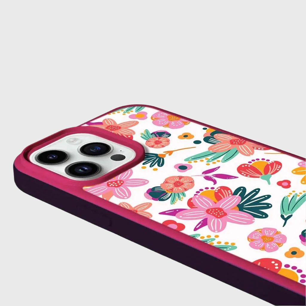 MagSafe iPhone 13 Pro Case with Spring Flower Design - Slim Protective Cover for Everyday Use & Wireless Charging Compatibility