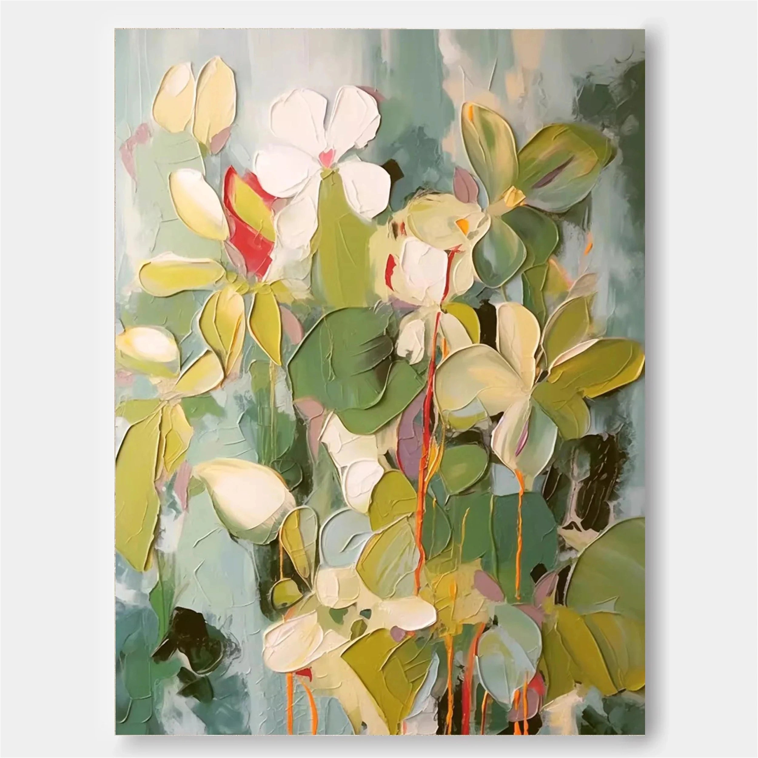 Beautiful Flower and Tree Canvas Painting #FT057 - Perfect for Home Decor, Living Room, Bedroom & Office Wall Art