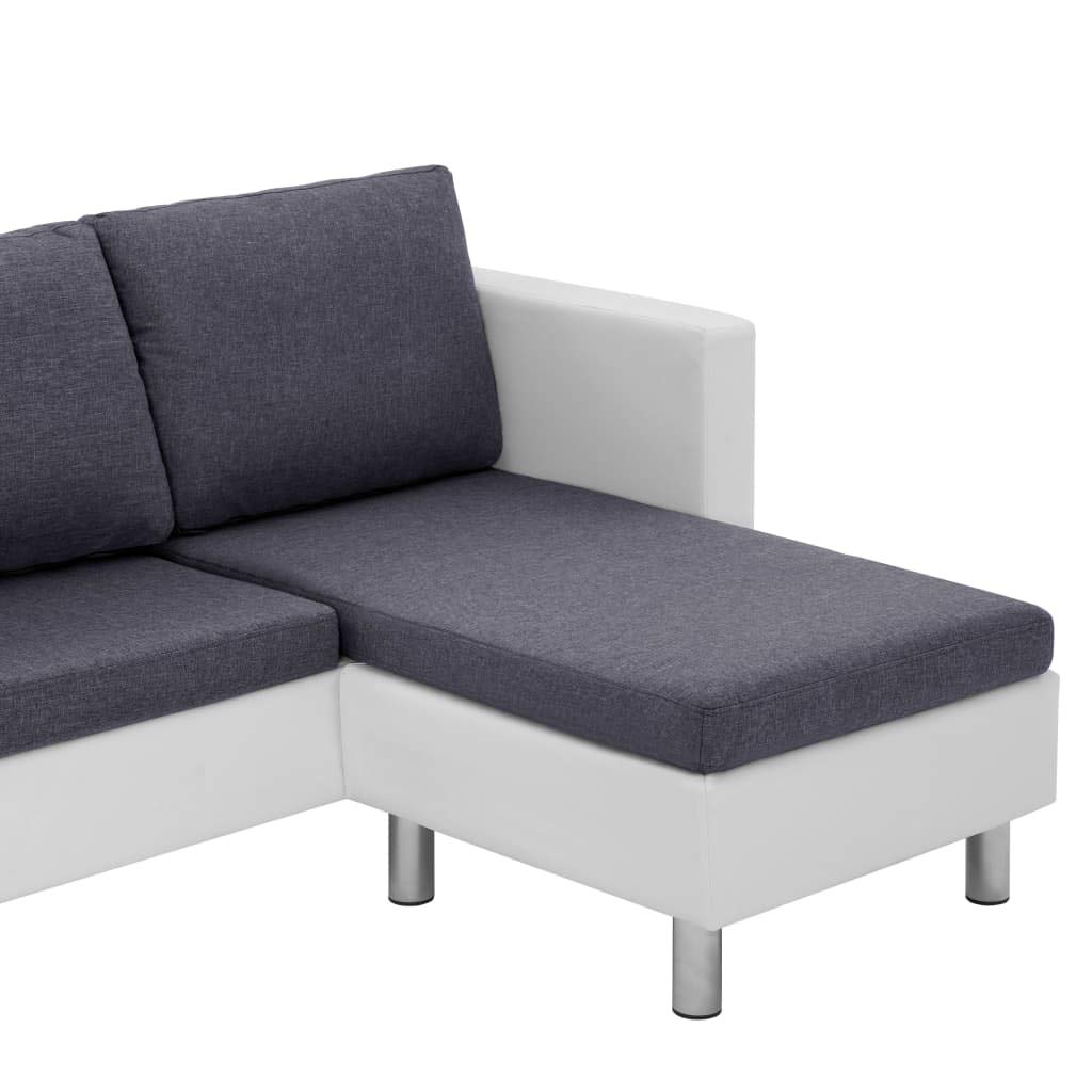 Convertible Sectional Sofa Bed - L-Shaped Sleeper Sofa with Storage for Small Spaces, 3-Seater Faux Leather Couch with Removable Cushions (White) - Perfect for Apartments, Living Rooms & Guest Rooms