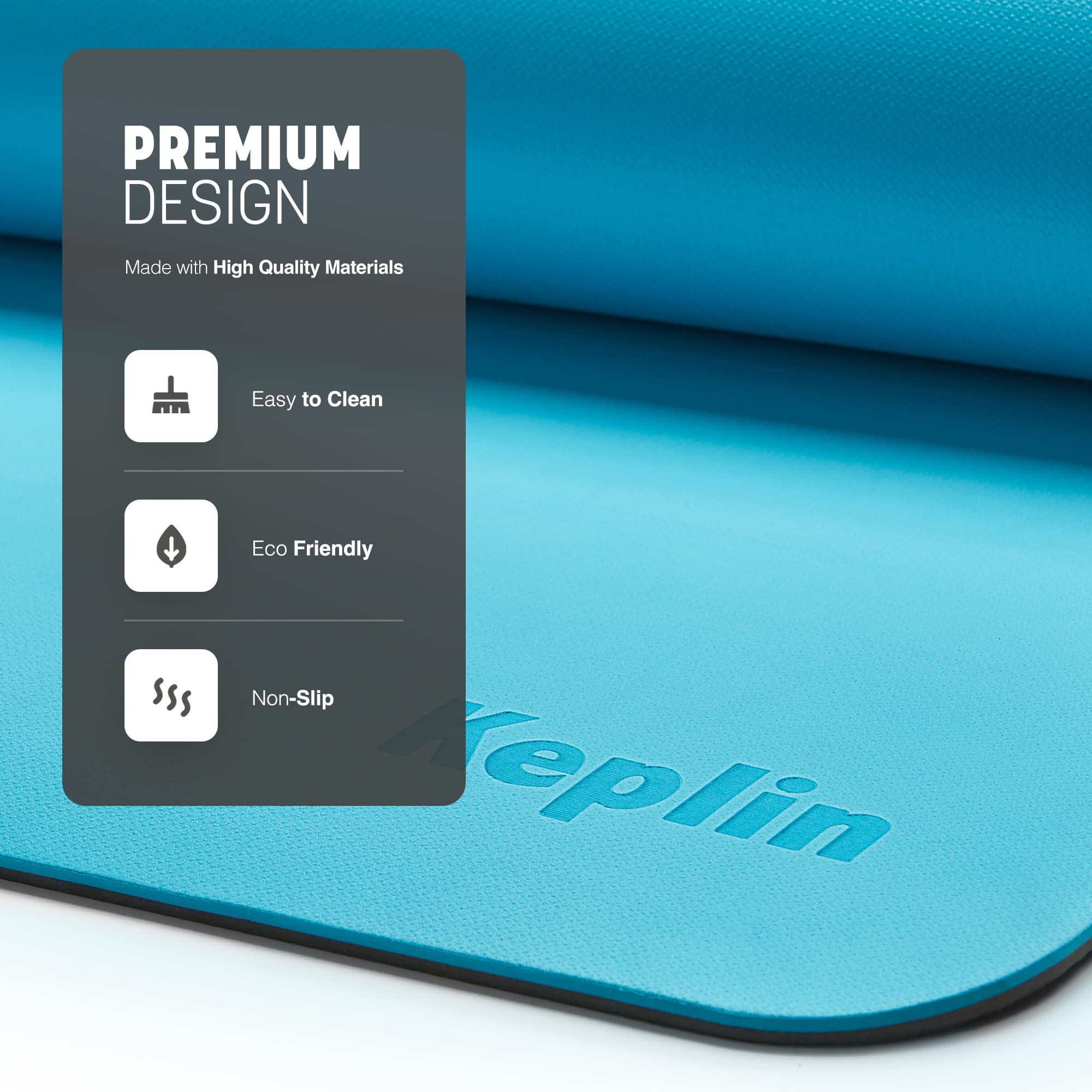 Eco-Friendly Non-Slip Yoga Mat for Home Workouts - Thick Foam Exercise Mat for Yoga, Pilates, Gymnastics & Meditation with Carrying Strap | Perfect for Home Gym, Studio Training & Outdoor Fitness Sessions
