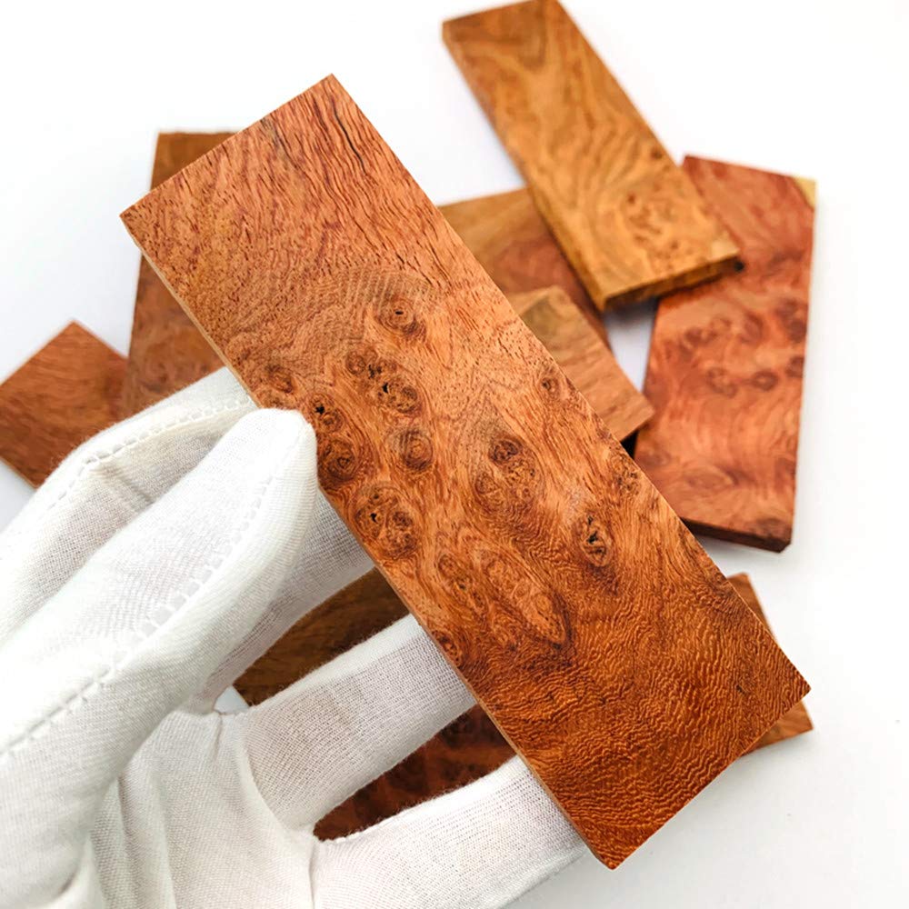 Premium Burma Burl Wood Knife Handle Scales - 4.72