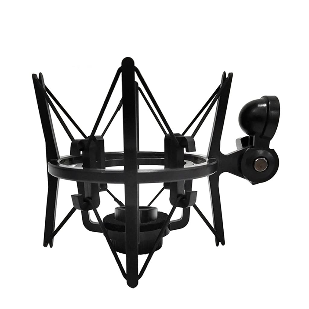 Universal Microphone Shock Mount - Adjustable Clip Holder Stand for Recording, Podcasting & Studio - Compatible with Most Microphones (Model SH-101) | Perfect for Home Studios, Voice Overs & Live Streaming