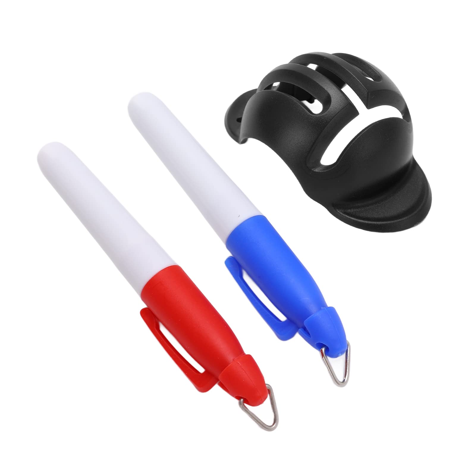 Ranvo Golf Ball Marker Stencil - Lightweight Plastic Alignment Tool with 2 Marker Pens for Perfect Putting & Practice | Portable Golf Training Aid for Greens & Driving Range