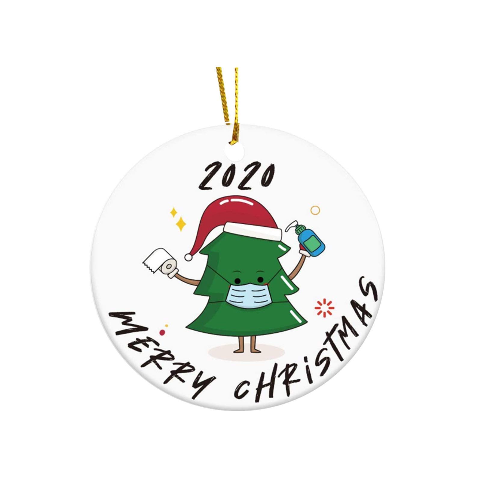 Homebaby 2020 New Faceless Old Man Christmas Tree Pendant - LED Lighted Holiday Ornament for DIY Xmas Decorations (One Size) - Perfect for Home, Office & Gift Giving
