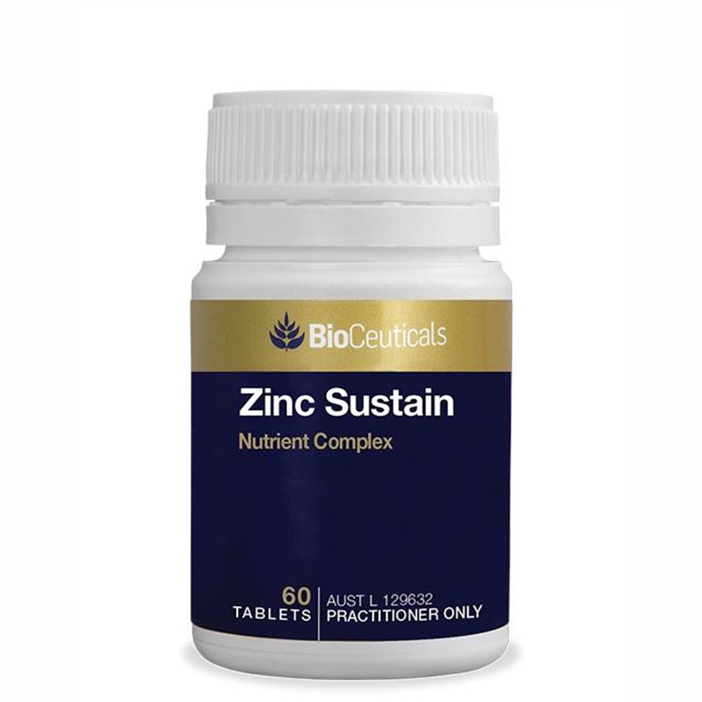 BioCeuticals Zinc Sustain Supplement - High Potency Zinc for Immune Support, Skin Health & Energy Boost - Vegan & Gluten-Free - Ideal for Daily Wellness & Immune Defense