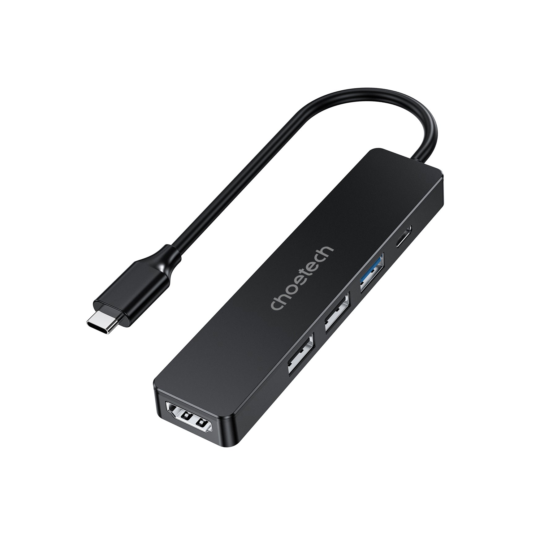 5-in-1 USB C Hub Adapter with 4K HDMI, 100W PD Charging - Compatible with MacBook Pro/Air, Windows Laptops - Perfect for Home Office, Online Meetings & Multi-Screen Work