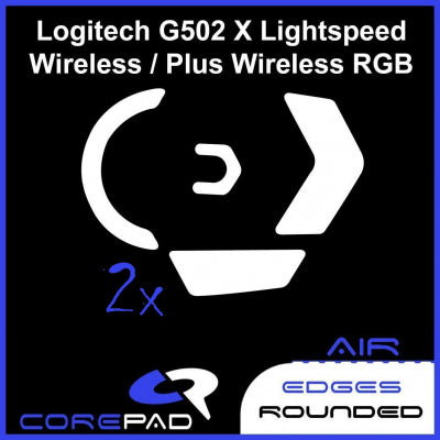 Corepad Skatez AIR Mouse Feet for Logitech G502X Lightspeed & PLUS Wireless - Ultra Smooth Gliding Gaming Mouse Skates for Enhanced Precision & Speed - Perfect for FPS, MOBA & Esports Gaming