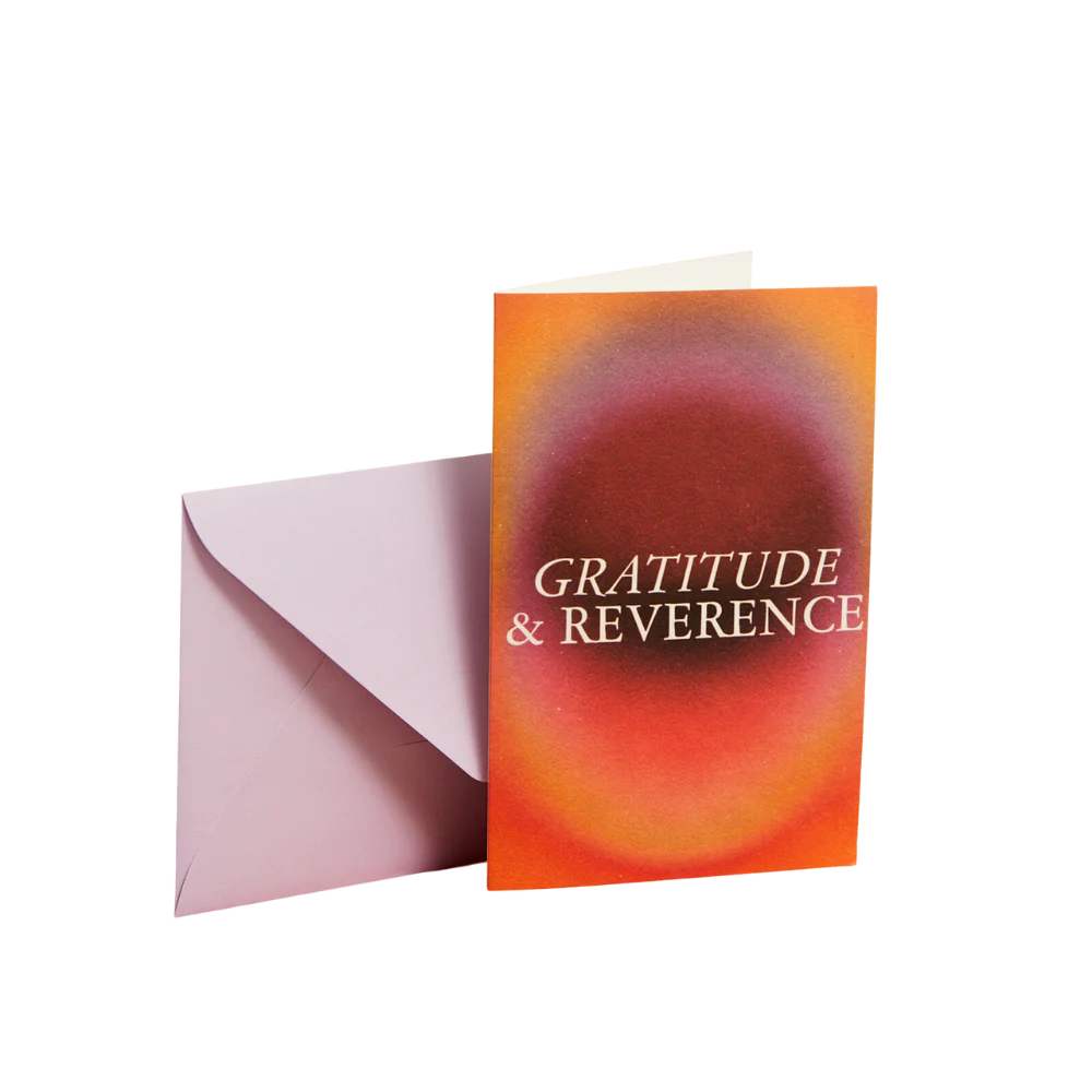 Gratitude & Reverence Greeting Card - Elegant Thank You Card for Special Occasions, Holidays, and Thoughtful Gestures