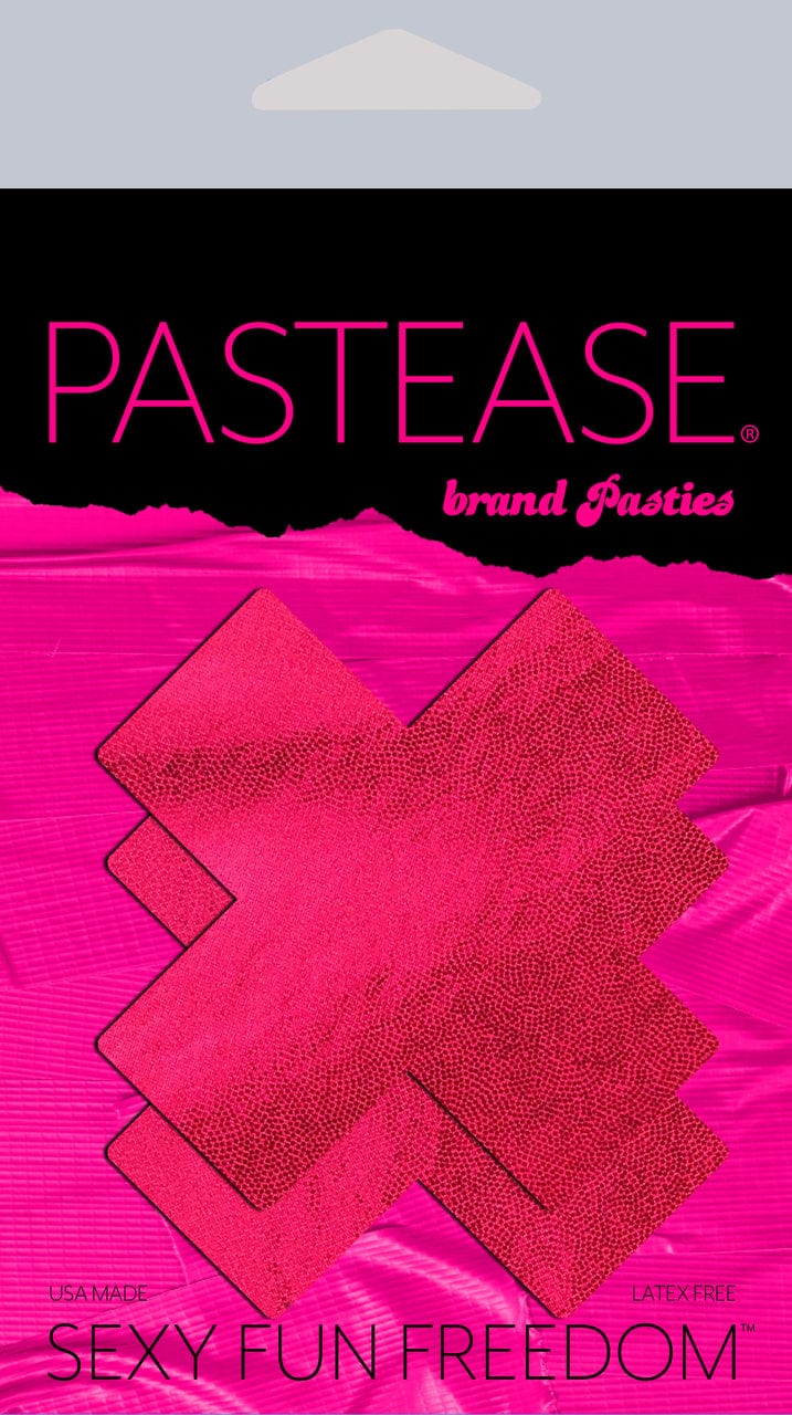 Pastease Liquid Red Cross Nipple Pasties - Invisible Adhesive Nipple Covers for Women, Reusable & Waterproof - Perfect for Backless Dresses, Swimsuits, and Special Occasions